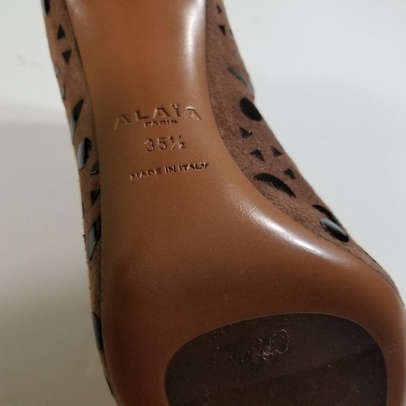 Alaia Women Ankle Geometric Booties Size 35.5 - Picture 10 of 13